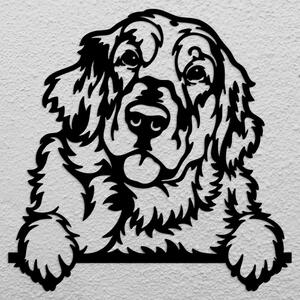 DUBLEZ | Drevená samolepka psa - Zlatý retriever
