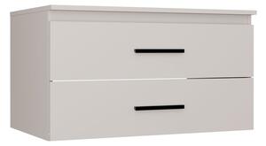 TP Living Závěsná skříňka pod umyvadlo s deskou NEL 2S 80 cm kašmírová