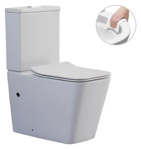CERANO - WC kombi Bruno, Rimless + UF sedátko - biela lesklá