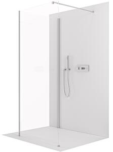 CERANO - Sprchová zástena Walk-in Onyx Corner Cube Ľ/P - 8 mm - hranatá vzpera - chróm, transparentné sklo - 70x200 cm