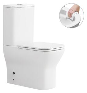 CERANO - WC kombi Hugo, Rimless + UF sedátko - biela lesklá