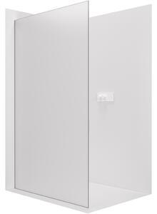 CERANO - Sprchová zástena Walk-in Crystal Ľ/P - bezvzperový systém - biela matná, mliečne sklo - 50x200 cm