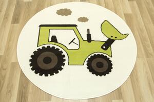 Detský koberec Luna Kids 534457/67935 Traktor, krémový