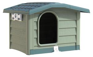 Psia búda Bungalow zelená, 89 x 75 x 62 cm