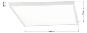 Orion - LED stmievateľné stropné svietidlo DISC LED/46W/230V 2700/3000/4000K 59x59 cm biele