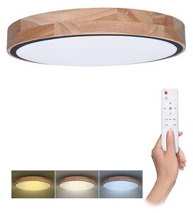 Drevené LED stropné svietidlo Iron Oak okrúhle 400mm 2448W CCT s DO – LED lustre a svietidlá > LED stropné svietidlá