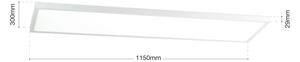 Orion - LED stmievateľný prisadený panel DISC LED/40W/230V 2700/3000/4000K 115x30 cm biely