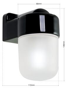 Orion - Nástenná lampa OSTIA 1xE27/40W/230V čierna