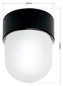 Orion - Stropné svietidlo OSTIA 1xE27/40W/230V pr. 9,8 cm čierne