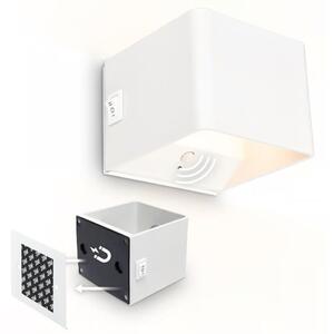 Briloner 3879016 - LED nabíjateľné nástenné svietidlo s pohybovým senzorom BORRA LED/1,5W/5V 3600 mAh biela