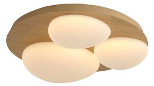 Brilagi - LED stropné svietidlo VISBY WOOD LED/36W/230V priemer 50 cm hnedé