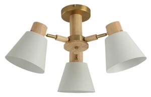 Brilagi - Prisadený luster LUND WOOD 3xE27/40W/230V pr. 50 cm drevo