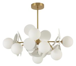 Brilagi - Luster na tyči BALMO 8xG9/9W/230V pr. 60 cm zlatá/biela
