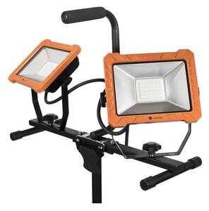 LED reflektor so stojanom 2xLED/30W/230V 4000K IP65 oranžovo-čierny