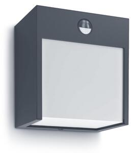 Brilagi-LED Vonkajšie nástenné svietidlo so senzorom TERNI LED/12W/230V antr. IP44