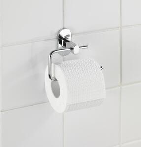 WENKO Držiak na toaletný papier BEZ VŔTANIA PowerLoc RICO lesklý kov 11x14x7 cm