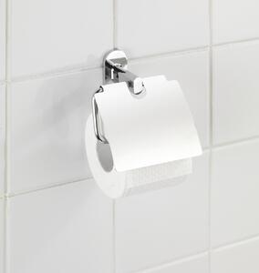 WENKO Držiak na toaletný papier BEZ VŔTANIA PowerLoc RICO lesklý kov 14x14x7 cm