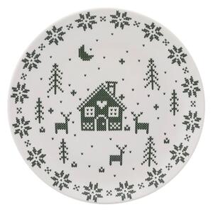 Altom Porcelánový dezertný tanier Grenlandia 20 cm, zelená
