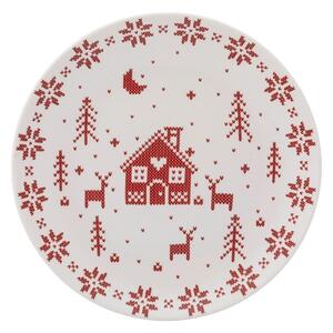Altom Porcelánový dezertný tanier Grenlandia 20 cm, červená