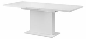 Rozkladací jedálenský stôl STRAP 160/200 x 90 cm biely