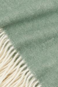Luxusná deka z novozélandskej vlny Cozy Green zelená 140x200 cm