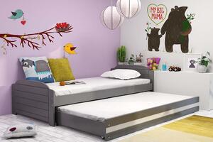 Detská posteľ s prístelkou LILI 2 Farba: Grafit - grafit