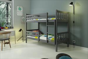 BMS Detská poschodová posteľ CARINO | 90x200 Farba: Biela