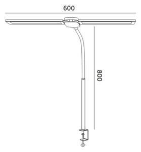 LED stmievateľná stolná lampa USB TENUIX DUO LED/14W/5V 3000-6000K čierna