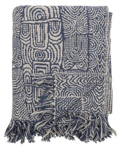 Prehoz z recyklovanej bavlny Bresso Blue 130 x 160 cm