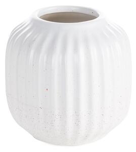 Dekorstudio Dekoratívna keramická váza KAJLA Ø14x13 cm - biela