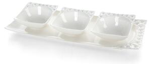 Dekorstudio Dekoratívna misa ELISA 40x16 cm - biela
