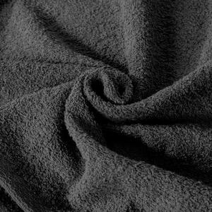 Klasický čierny bavlnený uterák TIANA1 Rozmer: 30 x 50 cm