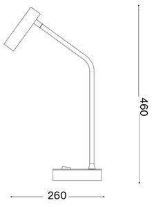 Ideal Lux - LED stolová lampa EASY LED/3,5W/230V CRI 90 biela