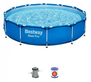 Bestway® Záhradný bazén Bestway Steel Pro 3.66m x 76cm Pool Set s kartušovou filtráciou 8050184 - Bazén