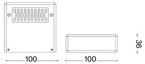 Ideal Lux - LED nástenné svietidlo TAB LED/24W/230V CRI 90 mosadz