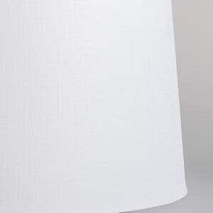 Stropné svietidlo matné čierne s bielym tienidlom 45 cm - Combi