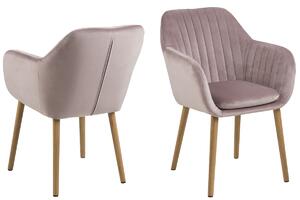 Dizajnová stolička Nashira, svetlo ružová VIC -
