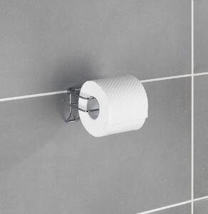 WENKO Držiak na toaletný papier BEZ VÝSTRAHY Klasický lesklý kov 8x12x10 cm