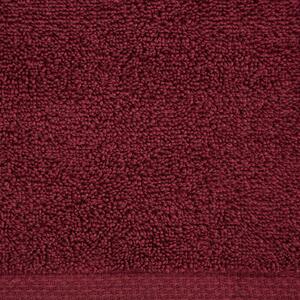 Klasický bordový bavlnený uterák TIANA1 Rozmer: 50 x 90 cm