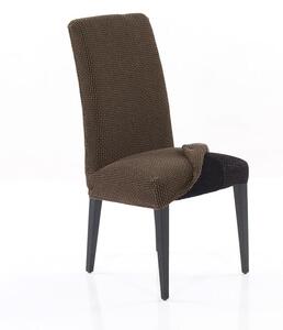 Super strečové poťahy NIAGARA tabaková stoličky s operadlom 2 ks (40 x 40 x 55 cm)