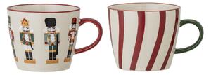 Keramický hrnček Jolly Red 300 ml – set 2 ks
