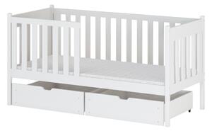 Detská posteľ s úložným priestorom KYRIA - 80x180, biela