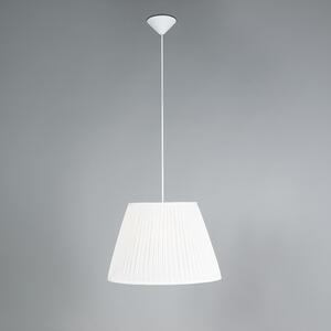 Retro závesná lampa krémová 45 cm - Plisse