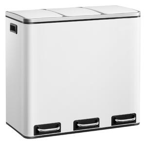 Jurhan Kôš na separovanie odpadu SORT 54l (3x18 l) + vrecia na odpadky, biela