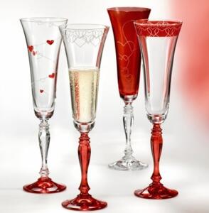Crystalex poháre na šampanské Victoria Love 180 ml 2 KS