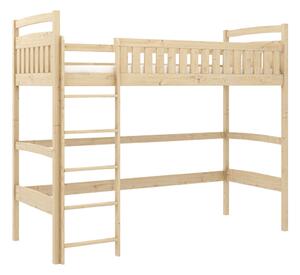 Detská jednolôžková posteľ s horným spaním MAAIKE - 80x180, borovica