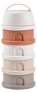 Súprava téglikov na sušené mlieko / desiatu Cotton White / Terracotta