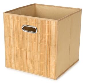 Bambusový úložný box v prírodnej farbe 31x31x31 cm – Compactor