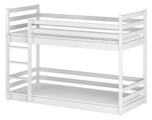 Detská poschodová posteľ MACY - 80x160, biela