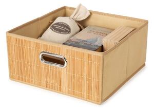 Bambusový úložný box v prírodnej farbe 31x31x15 cm – Compactor